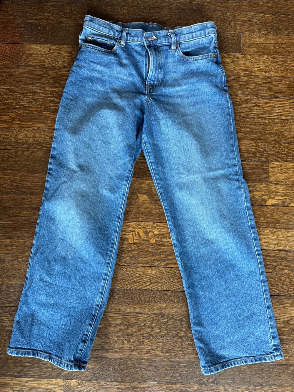 Crewcuts Girlfriend Light Blue Straight-Leg Jeans